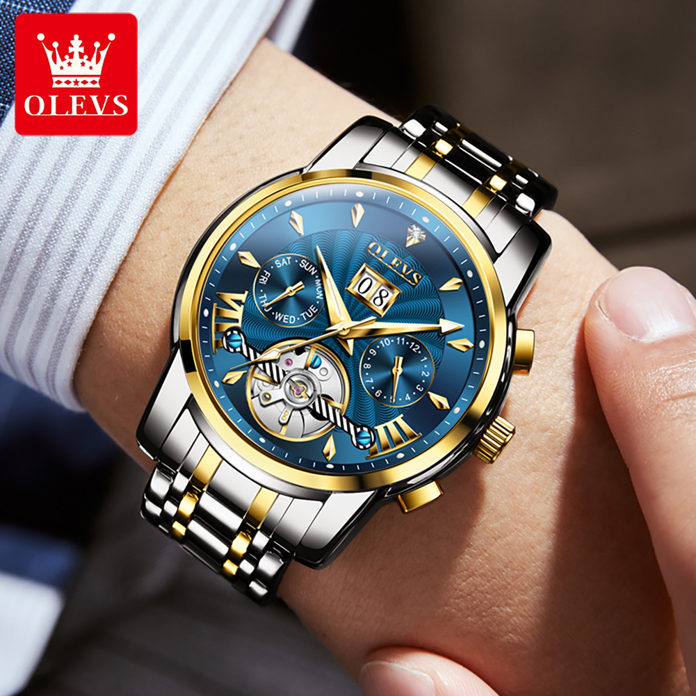 OLEVS Men Watches Luxury Fashi - Mens Fashion Week recension och pris