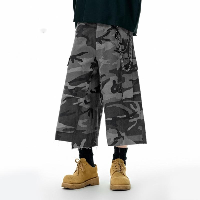 Men's Clothing Plaid Camouflag - Mens Fashion Dark Grey Pants recension och pris