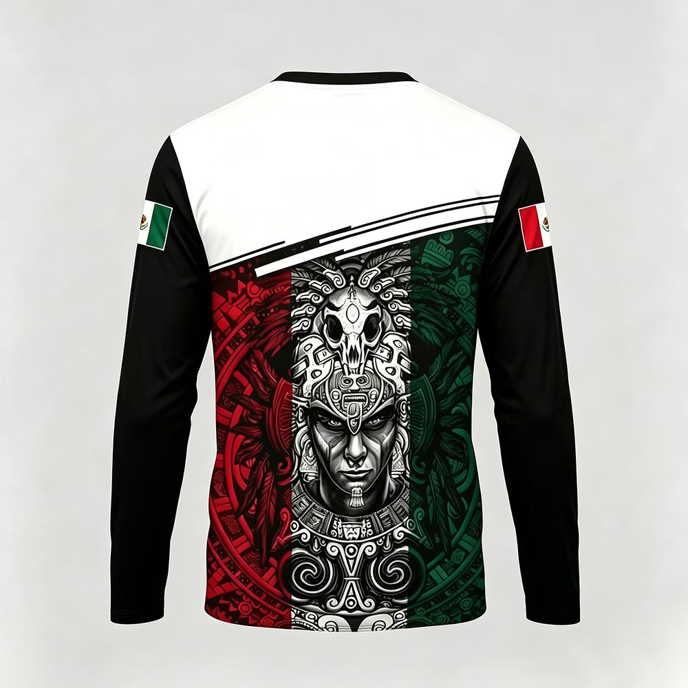 Mexico Themed Printed Long Sle - Mens Fashion Mexico recension och pris