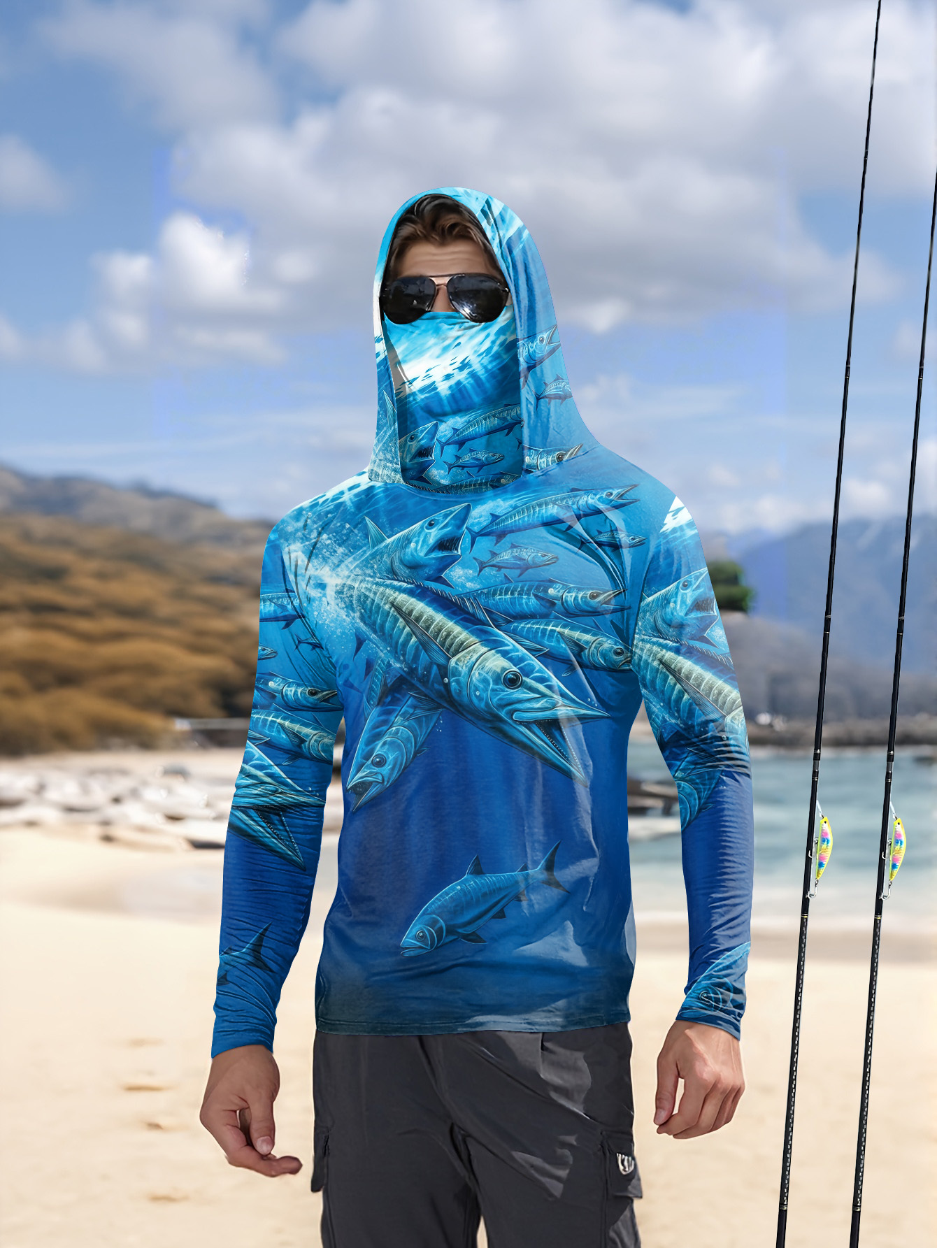 Men Hood Fishing Shirt long sl - Men'S Fashion Trends 2025 recension och pris