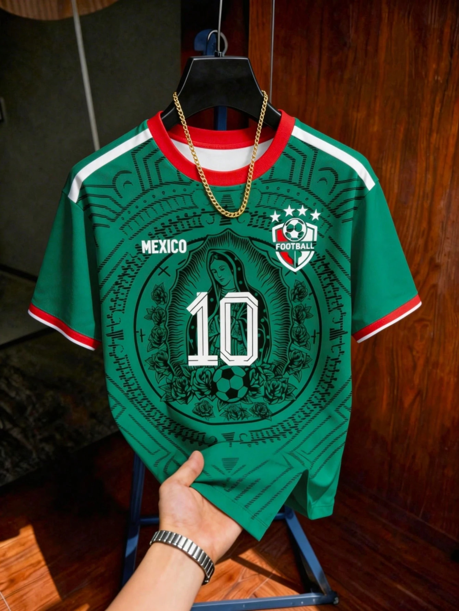 Men's  Mexico 10 Print Crew Ne - Mens Fashion Mexico recension och pris