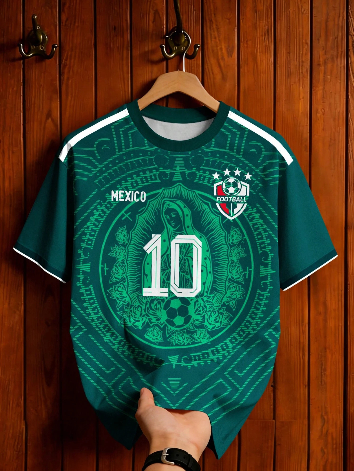 Men's  Mexico 10 Print Crew Ne - Mens Fashion Mexico recension och pris