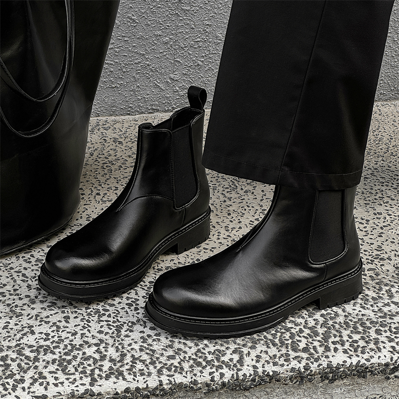 Men High Top Boots PU Solid Co - Chelsea Boots Men recension och pris